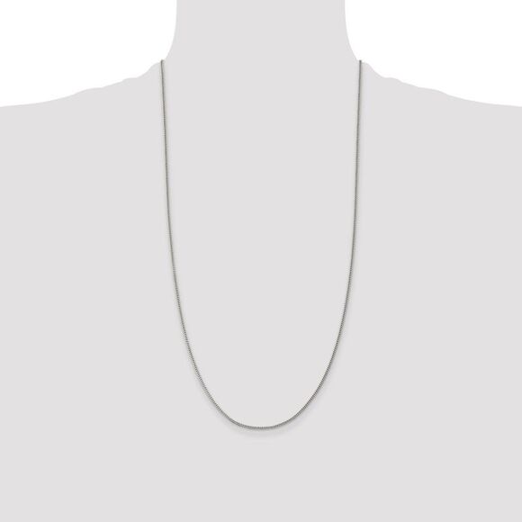 Kazi Luxury Sterling Silver 1.5mm Curb Chain - Picture 4 of 4
